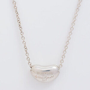 Tiffany Elsa Peretti Bean Silver Pendant